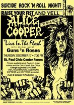 Posters - Poster Cooper, Alice - St. Paul Civic Center Forum, Verzamelen, Verzenden, Zo goed als nieuw