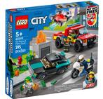 Lego City 60319 Brandweer &amp; Politie achtervolging, Kinderen en Baby's, Speelgoed | Duplo en Lego, Nieuw, Ophalen of Verzenden