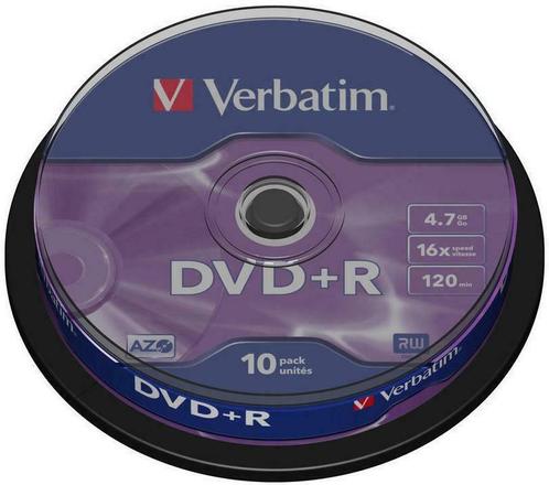 Verbatim | DVD+R | 4.7 GB | Matt Silver | 10 Stuks, Computers en Software, Beschrijfbare discs, Nieuw, Verzenden