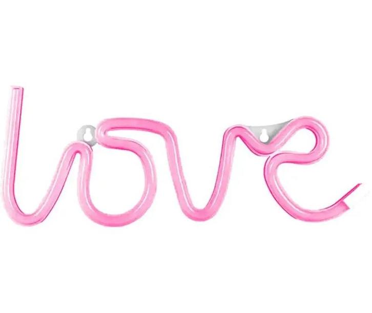 Neon LED sfeerlamp - Love - Roze - 34 x 13cm, Hobby en Vrije tijd, Elektronica-componenten, Nieuw, Ophalen of Verzenden