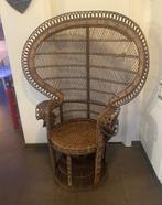 Fauteuil - Rattan - Vintage pauwenstoel