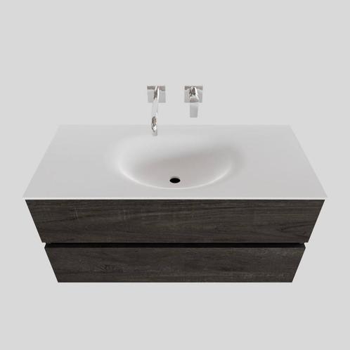Badkamermeubel Solid Surface BWS Stockholm 100x46 cm Midden, Doe-het-zelf en Verbouw, Sanitair, Bad, Nieuw, Ophalen of Verzenden