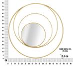 WANDSPIEGEL ARC GLAM CM Ø 80X3,5, Huis en Inrichting, Woonaccessoires | Spiegels, Ophalen of Verzenden, Nieuw