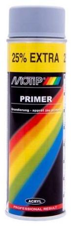 Motip primer grijs - spuitbus 500ML, Doe-het-zelf en Verbouw, Verf, Beits en Lak, Verzenden, Nieuw