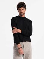 Ombre - Heren Sweater - Half Turtleneck - Zwart Black -, Verzenden, Nieuw