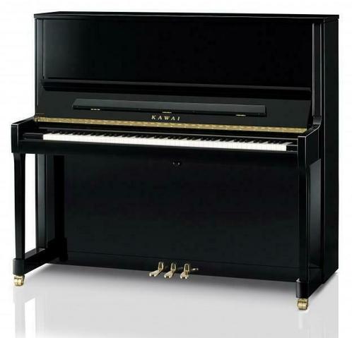 DE KAWAI K-600 AS, met sostenuto-middelste pedaal!, Muziek en Instrumenten, Piano's, Piano, Zwart, Nieuw, Hoogglans, Verzenden