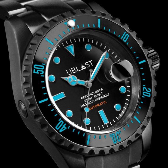 Ublast - Submersible Professional Diver 200 ATM - UBISB45BKT, Sieraden, Tassen en Uiterlijk, Horloges | Heren