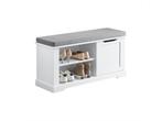 SoBuy FSR84-W - Opbergbank - Witte schoenenkast met planken, Verzenden, Nieuw