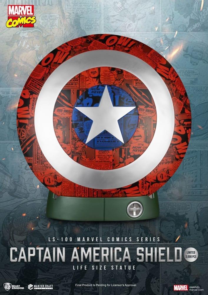 Marvel Comics PVC Captain America Shield Life Size Statue 64, Verzamelen, Film en Tv, Nieuw, Ophalen of Verzenden