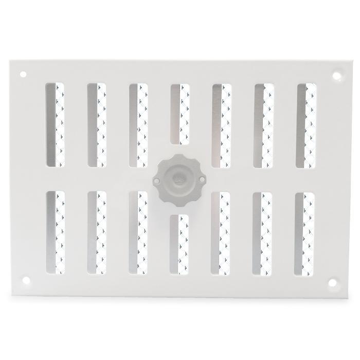 Aluminium afsluitbaar schuifrooster opbouw 215 x 150mm, Doe-het-zelf en Verbouw, Ventilatie en Afzuiging, Nieuw, Verzenden
