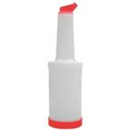 Plastic bar flessen - cocktail - 0,8L - rood, Verzenden, Nieuw in verpakking