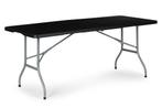 Campingtafel - inklapbaar - 180x70x73,5cm - zwart, Caravans en Kamperen, Kampeermeubelen, Ophalen of Verzenden, Nieuw