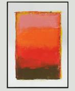 Ronald Hunter - Orange sunset, Antiek en Kunst, Kunst | Schilderijen | Modern