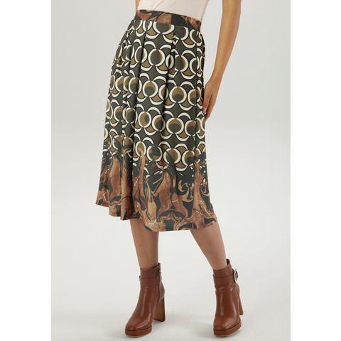 Aniston SELECTED Midirok in uni zwart of met, Kleding | Dames, Rokken, Nieuw, Verzenden