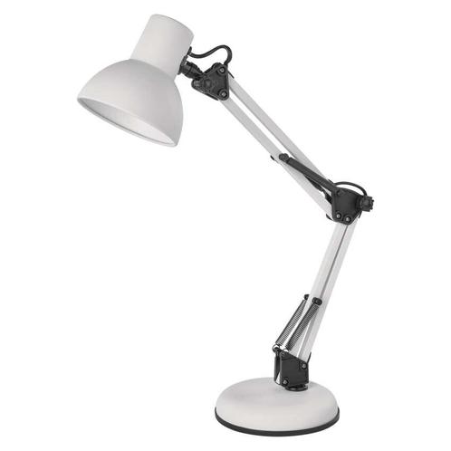 Emos bureaulamp Lucas wit 48cm hoog voor 1x E27 lamp max 25W, Huis en Inrichting, Lampen | Overige, Nieuw, Ophalen of Verzenden