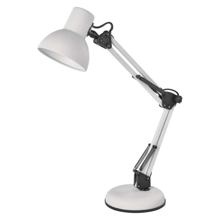 Bureaulamp Lucas wit 48cm hoog voor 1x E27 lamp max 25W, Huis en Inrichting, Lampen | Overige, Nieuw, Ophalen of Verzenden
