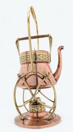 Waterkoker op standaard en brander - Koper, Messing, Antiek en Kunst