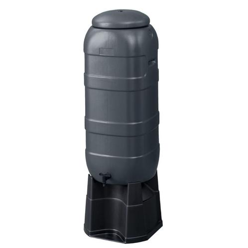 BeGreen Regenton mini compleet - 100L - Antraciet - Met grat, Tuin en Terras, Bloembakken en Plantenbakken, Ophalen of Verzenden