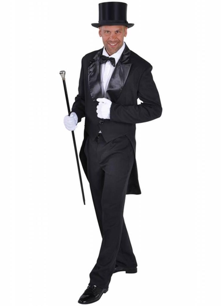 Slipjas zwart heren Cabaret half gevoerd, Kleding | Heren, Carnavalskleding en Feestkleding, Nieuw, Ophalen of Verzenden