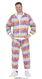 Party Trainingspak Regenboog Sterren Volwassenen, Kleding | Dames, Ophalen of Verzenden, Nieuw