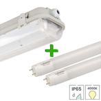 LED TL armatuur IP65 60 cm incl. 2x LED TL buis 7.6W 4000K, Verzenden, Nieuw, Functioneel