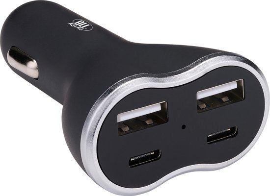 2dekans | All Ride Autolader USB - 2x USB-A en 2x USB-C, Auto diversen, Auto-accessoires, Zo goed als nieuw, Ophalen of Verzenden