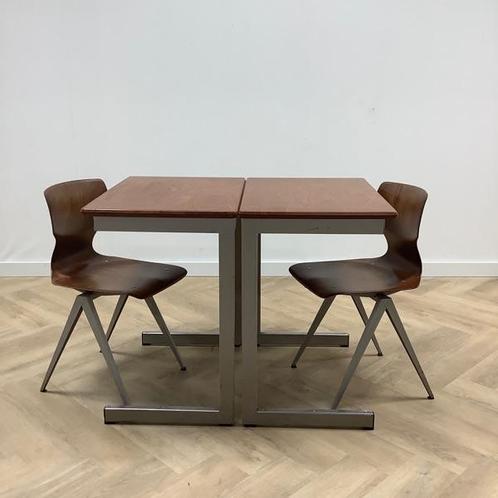 Tweedehands complete school Galvanitas set 10 stoelen + 10, Huis en Inrichting, Stoelen, Eén, Gebruikt, Hout, Ophalen of Verzenden