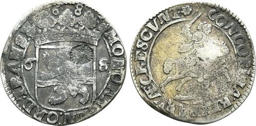 6 Stuiver mit Gegenstempel Holland 1683 Nederland:, Postzegels en Munten, Munten | Europa | Niet-Euromunten, Verzenden