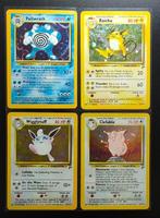 WOTC Pokémon - 4 Card - Set Base 2 - Raichu Holo - Poliwrath, Hobby en Vrije tijd, Verzamelkaartspellen | Pokémon, Nieuw