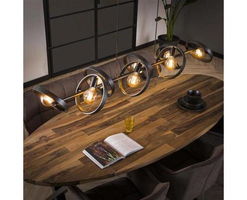 Hanglamp Hover 8 lampen- Charcoal, Huis en Inrichting, Lampen | Hanglampen, Nieuw, Ophalen of Verzenden