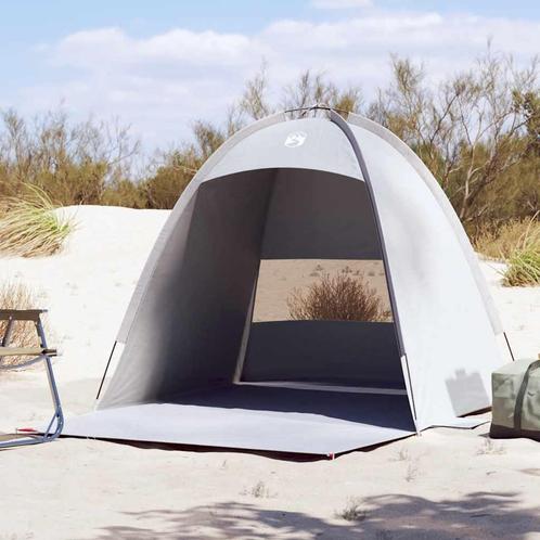 vidaXL Strandtent 3-persoons waterdicht grijs, Caravans en Kamperen, Tenten, Nieuw, tot en met 2, Verzenden