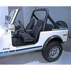 Rugged Ridge High-Back Front Seat Non-Recline Black Denim, Ophalen of Verzenden, Nieuw