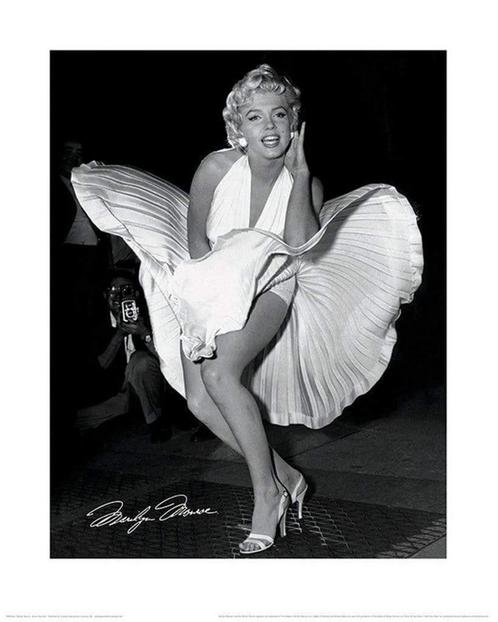 Kunstdruk Marilyn Monroe Seven Year Itch 60x80cm, Huis en Inrichting, Woonaccessoires | Schilderijen, Tekeningen en Foto's, Nieuw