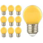 Calex LED kogellamp 240V 1W 12lm E27 Geel (E27 LED), Verzenden, Nieuw
