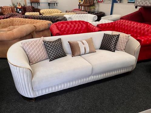 Top Deal Nieuw exemplaar 3 zits Velvet//fluweel Lounge bank, Huis en Inrichting, Banken | Bankstellen, Rechte bank, Nieuw, Stof