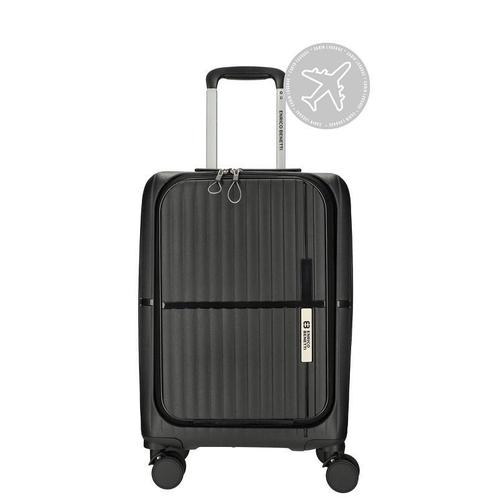 Luxe handbagage koffer zwart 55x35x20cm, Sieraden, Tassen en Uiterlijk, Koffers, 35 tot 45 cm, 50 tot 60 cm, Slot, Uitschuifbare handgreep