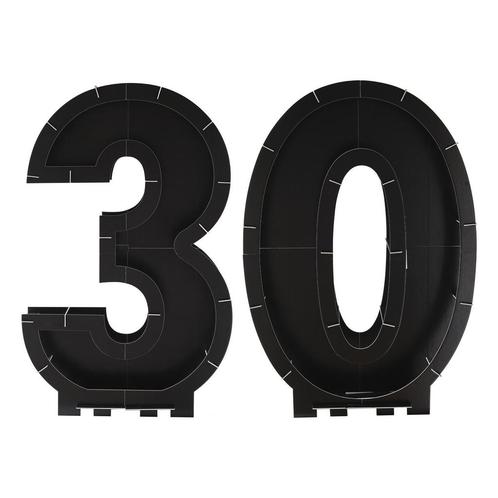 Zwarte Ballonnen Standaard 30 Jaar, Hobby en Vrije tijd, Feestartikelen, Nieuw, Verzenden