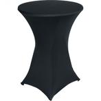 Statafel huren Ø80 cm met zwarte stretchhoes – €7,50 per dag, Ophalen, Nieuw, Overige