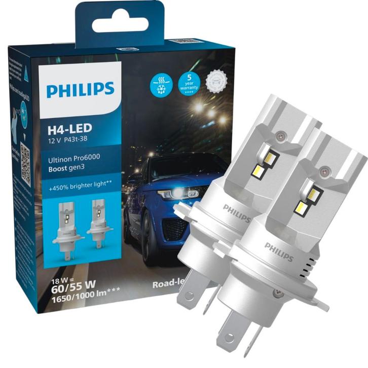H4 LED Ultinon Pro6000 Boost Gen3 LED Auto Koplampen, Auto-onderdelen, Verlichting, Nieuw, Verzenden