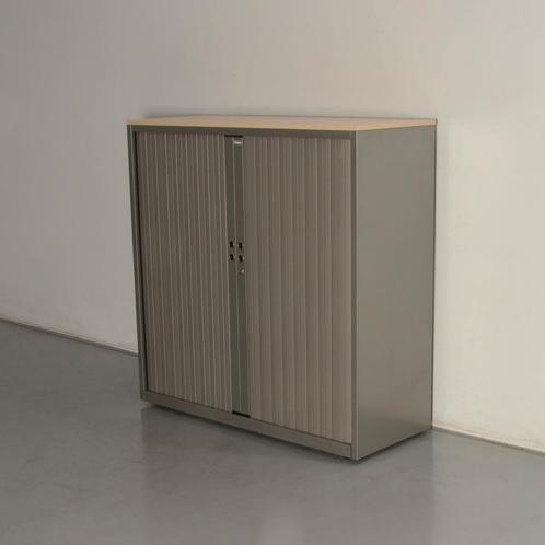 Gispen Meta roldeurkast, donker aluminium, 120 x 120 cm,, Huis en Inrichting, Kasten | Roldeurkasten en Archiefkasten, Ophalen of Verzenden