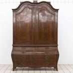 Mahonie op Eiken Louis XV Kabinet, Holland ca. 1780, Antiek en Kunst, Antiek | Meubels | Kasten, Ophalen of Verzenden