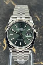 Rolex Datejust 36 - Green - Jubilee - 126234 - New 2025, Sieraden, Tassen en Uiterlijk, Horloges | Heren, Staal, Polshorloge, Nieuw
