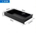 Bureaulade - Lade onder het bureau - 38x22x5 cm - Zwart - S0, Verzenden, Zo goed als nieuw