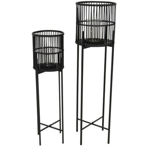 Lantaarn op Poot Annchi Zwart - Set van Twee, Huis en Inrichting, Stoelen, Zwart, Nieuw, Ophalen of Verzenden
