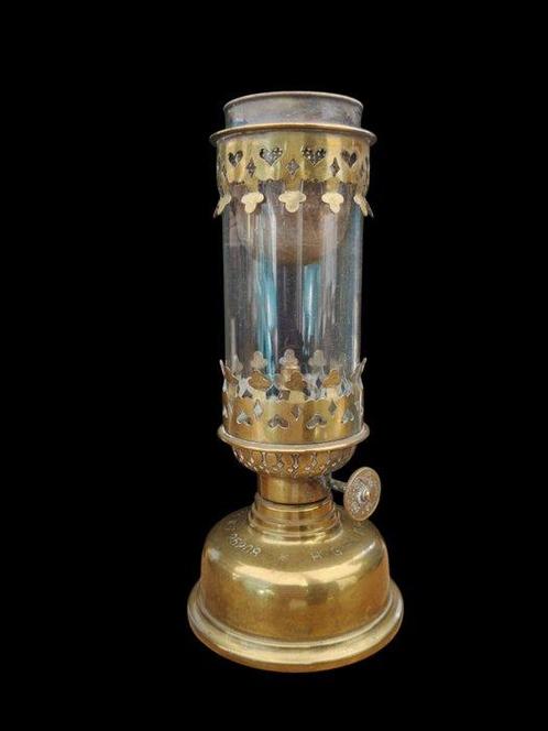 Schering, Berlin - Lamp - Glas, Messing - Rara lampada, Antiek en Kunst, Antiek | Overige Antiek