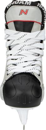 Nijdam IJshockeyschaats - Polyester - Deluxe - Zilver/Zwart, Verzenden, Zo goed als nieuw