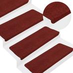 vidaXL Trapmatten zelfklevend 30 st 65x24,5x3,5 cm rood, Doe-het-zelf en Verbouw, Ladders en Trappen, Verzenden, Nieuw