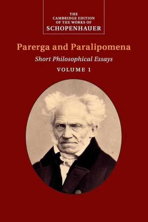 9781316616420 Schopenhauer: Parerga and Paralipomena: Vol..., Boeken, Studieboeken en Cursussen, Nieuw, Verzenden