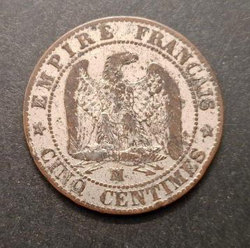 Frankrijk. Napoléon III. 5 Centimes (module) 1870. Monnaie beschikbaar voor biedingen