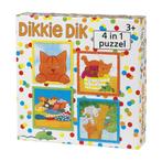 Dikkie Dik 4- In 1 Puzzel, Hobby en Vrije tijd, Feestartikelen, Verzenden, Nieuw